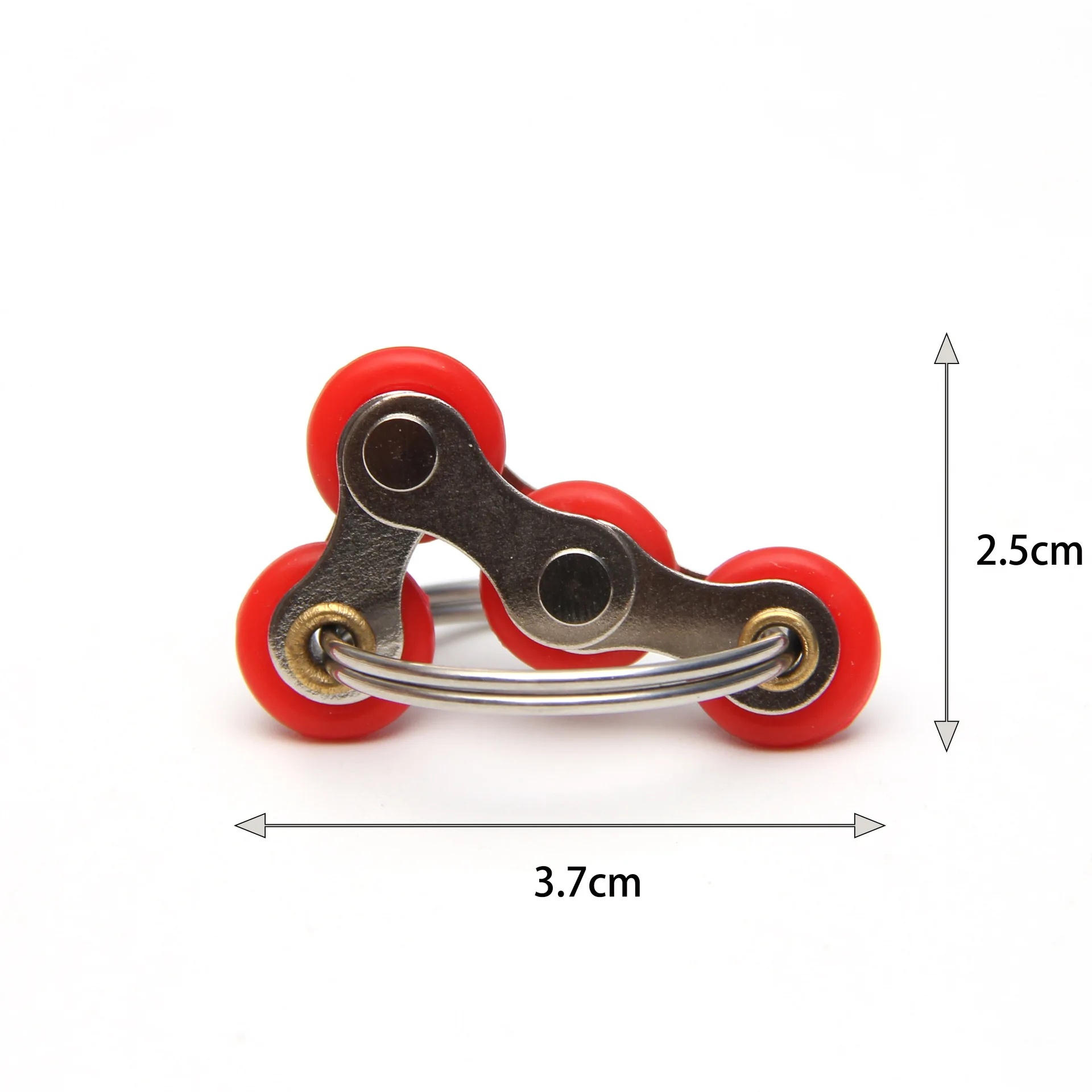 Fingertip Brinquedos Decompression Bike Chain Fidget Finger Spinner Brinquedo Sensorial Metal Puzzle Keychain Os melhores presentes para crianças