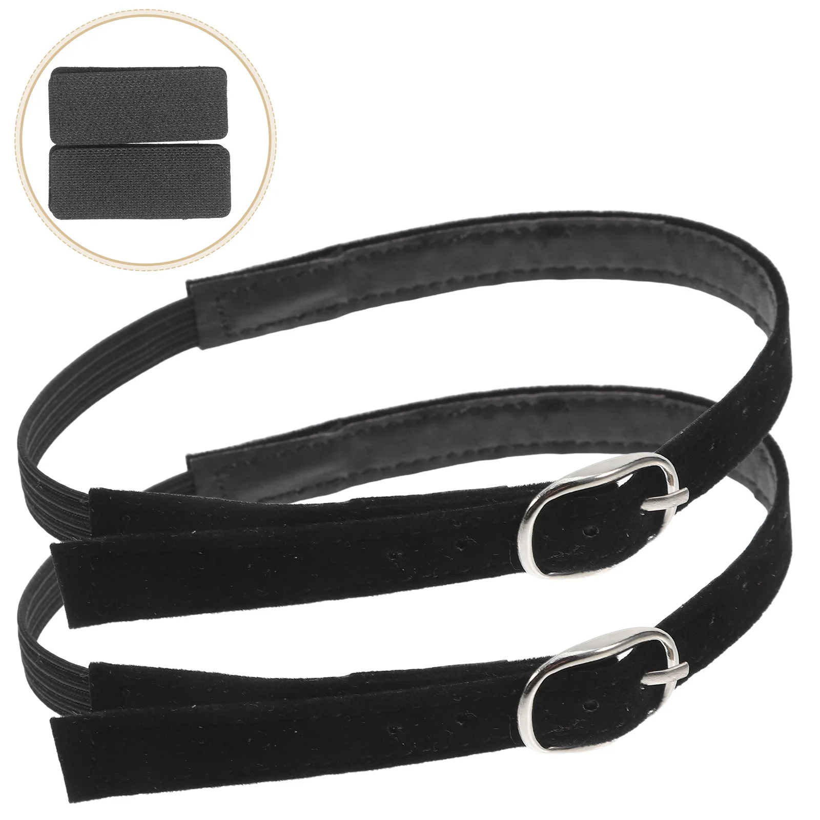 

2 Pairs Elastic Straps For Women Anti-Slip Stretchy Shoe Laces Adjustable Buckle Comfortable Walking Stability Anti-Drop