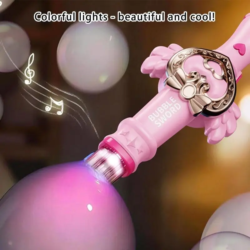 Automatische Seifenblasenmaschine, Blasengebläsepistolen mit Nebel für Kleinkinder, Kinder, beleuchtetes elektrisches A2UB