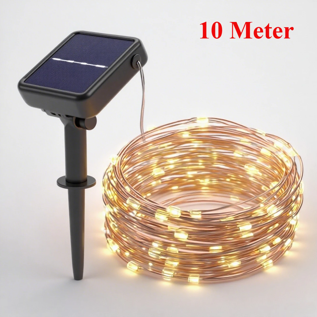 TIKLEE 50/100 LED Solar Fairy Waterproof Copper Wire String Lights Christmas Party Garland Solar Lamp for Outdoor Garden Wedding