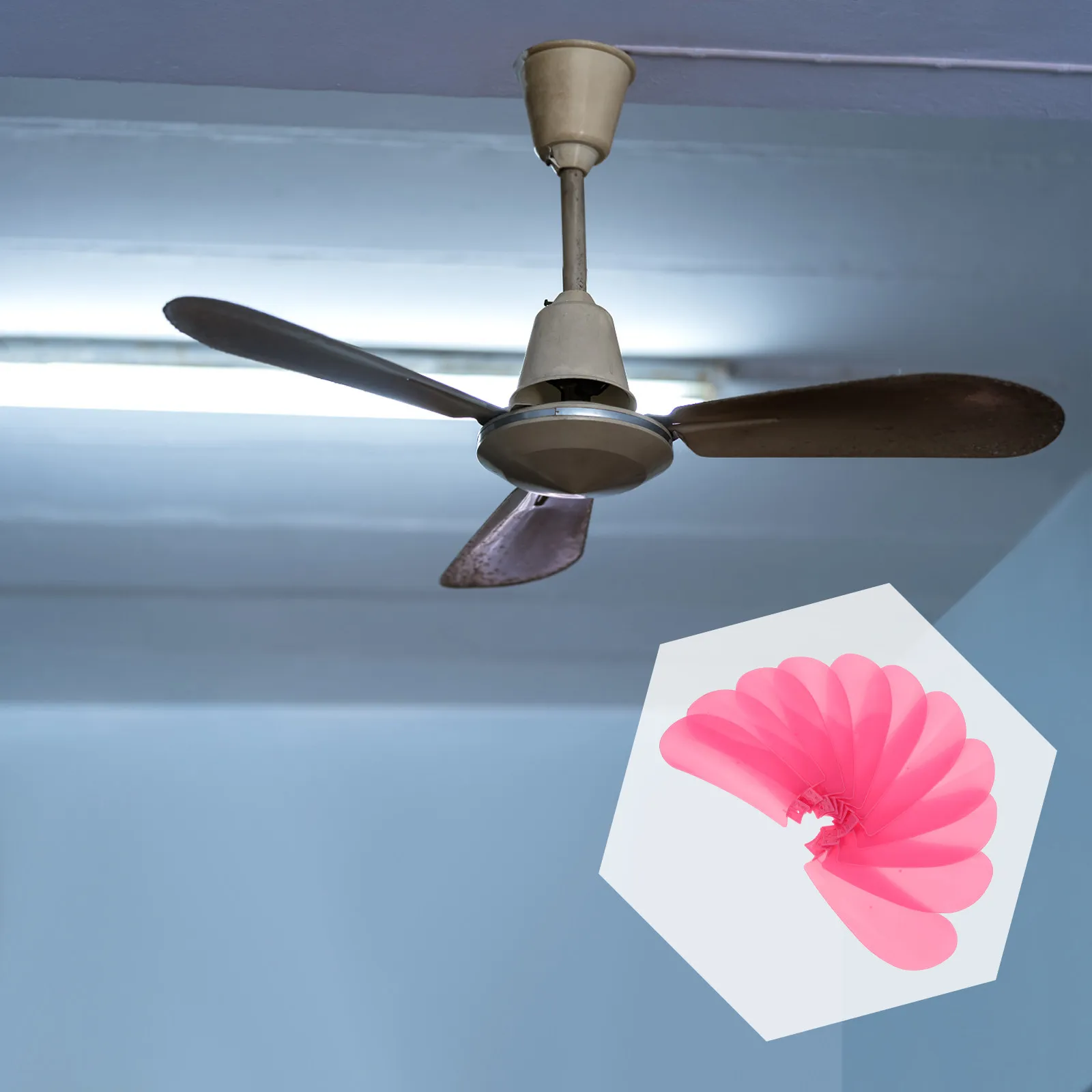

10Pcs Reinforced Mini Fan Blades Replacement Compatible with Table Standing Floor Ceiling Dorm Fans Compact Portable Plastic Fan