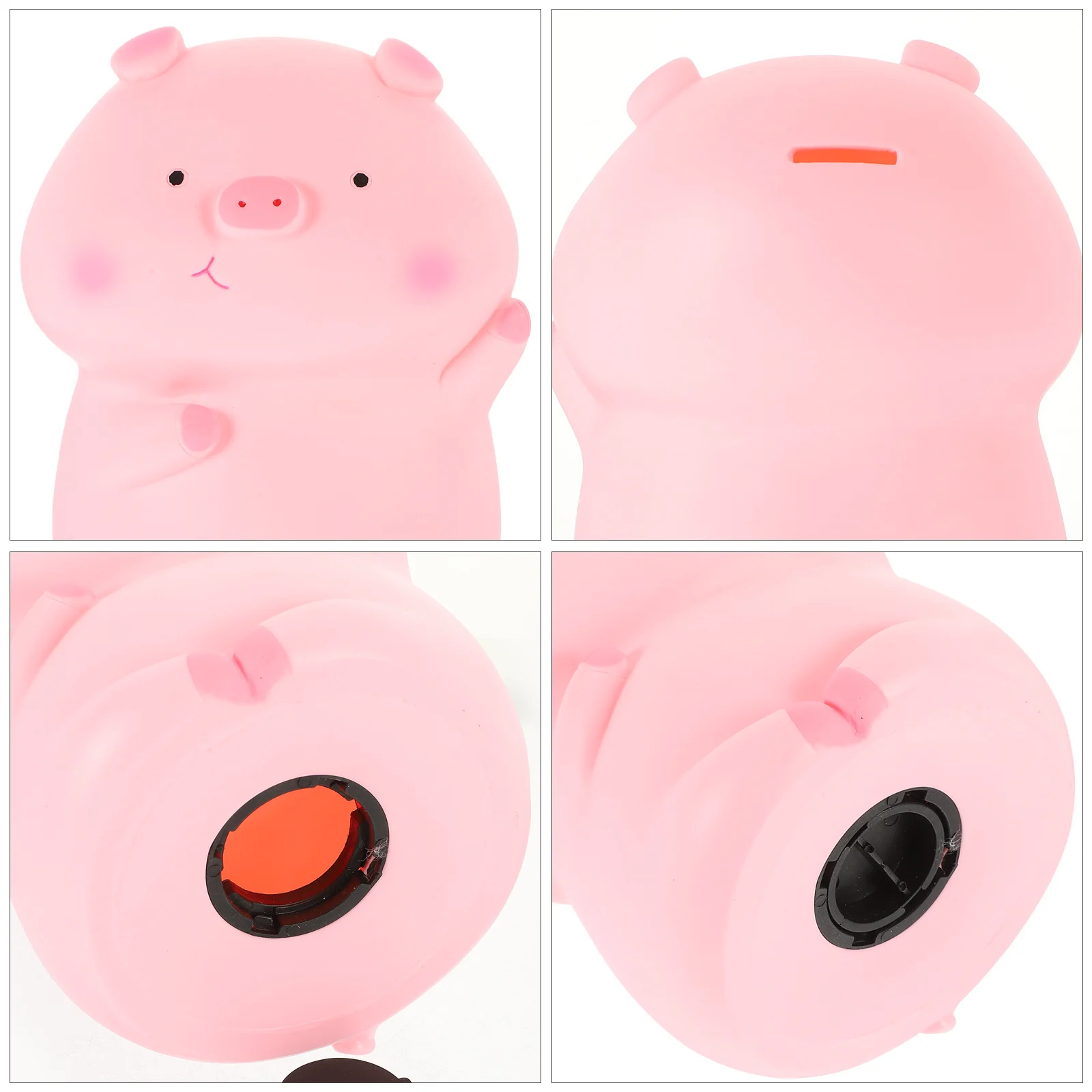

Lovely Cartoon Piggy Bank Unbreakable Money Saving Box Plastic Coin Container Desktop Saving Jar for Home Decor