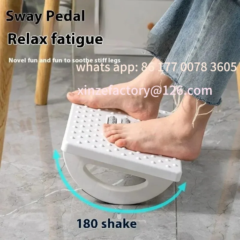 

Customizable Portability Foot Rest Under Desk Footrest Ergonomic Foot Stool With Massage Rollers Foot Rest For Home Office Work
