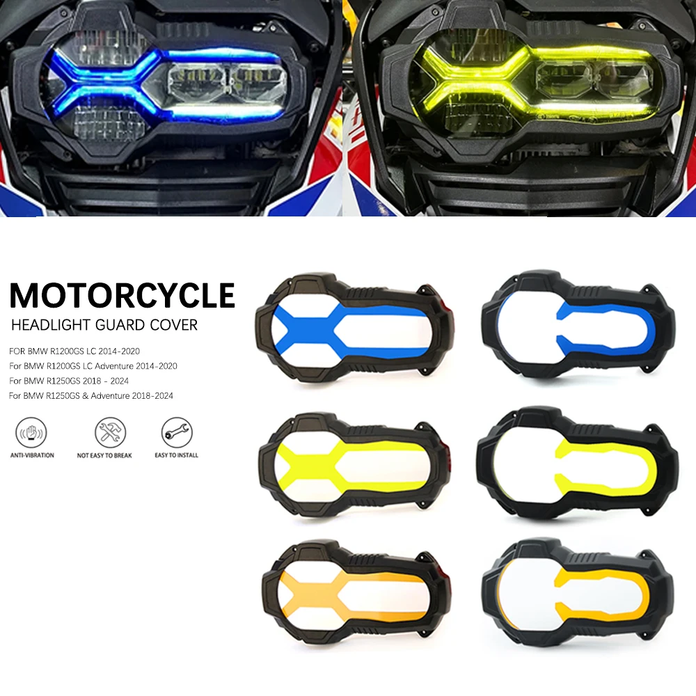 Motorcycle Accessorie new Headlight Guard Lens Front Lamp Cover Fluorescent Covers FOR BMW R1250GS R1200GS LC R1250 GS Adventure