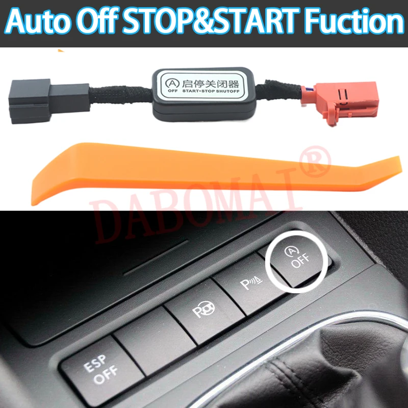 Dispositivo de Control del Sistema de Parada y Arranque Automático del Motor, Interruptor con Sensor, Relé para VW Volkswagen Multivan T5 T6 Golf 6 Caddy
