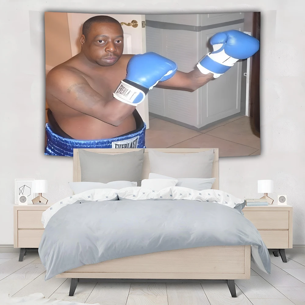 Flaga bokserska Lester Green 90x150 cm, gobelin do powieszenia na ścianę, dekoracja pokoju, podwójna penetracja do dekoracji pokoju, dekoracja akademika. — zdjęcie 4