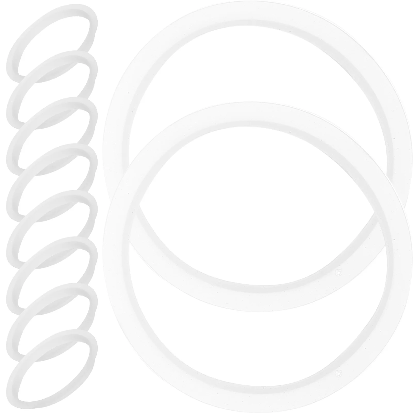 

10Pcs Silicone Mason Jar Sealing Rings Reusable Replacement Gaskets for Wide Mouth Bottles Jars Airtight Storage Seal