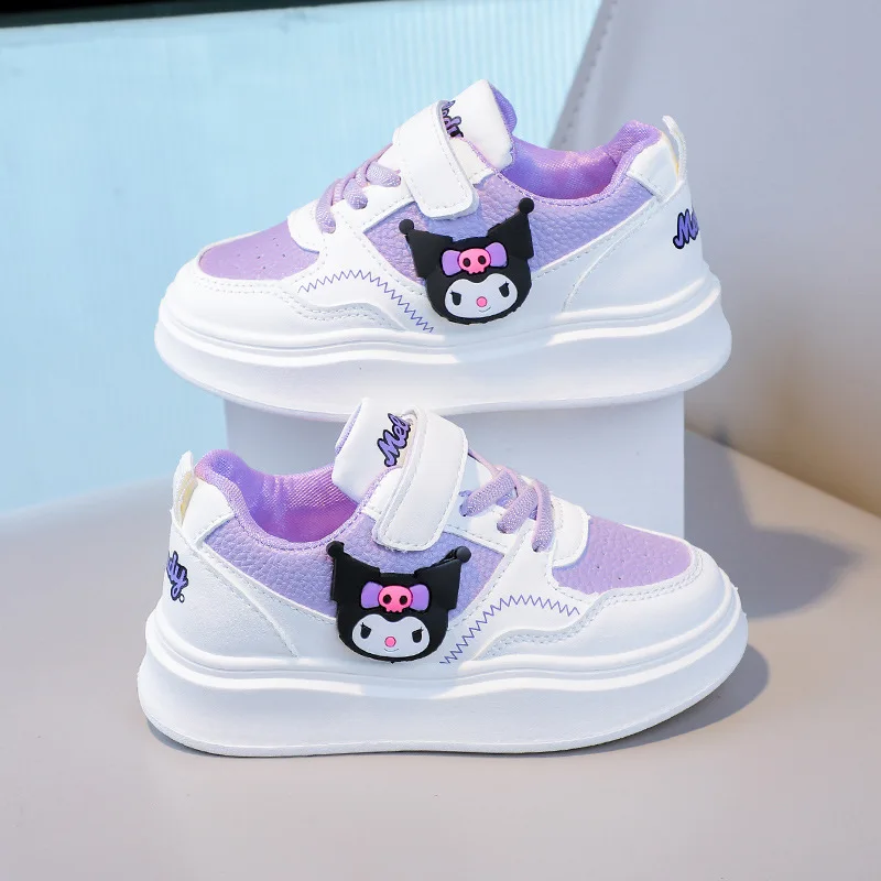 

Girls Skate Shoes Spring Autumn Kids White Sneakers Soft Sole Breathable Sports Footwear