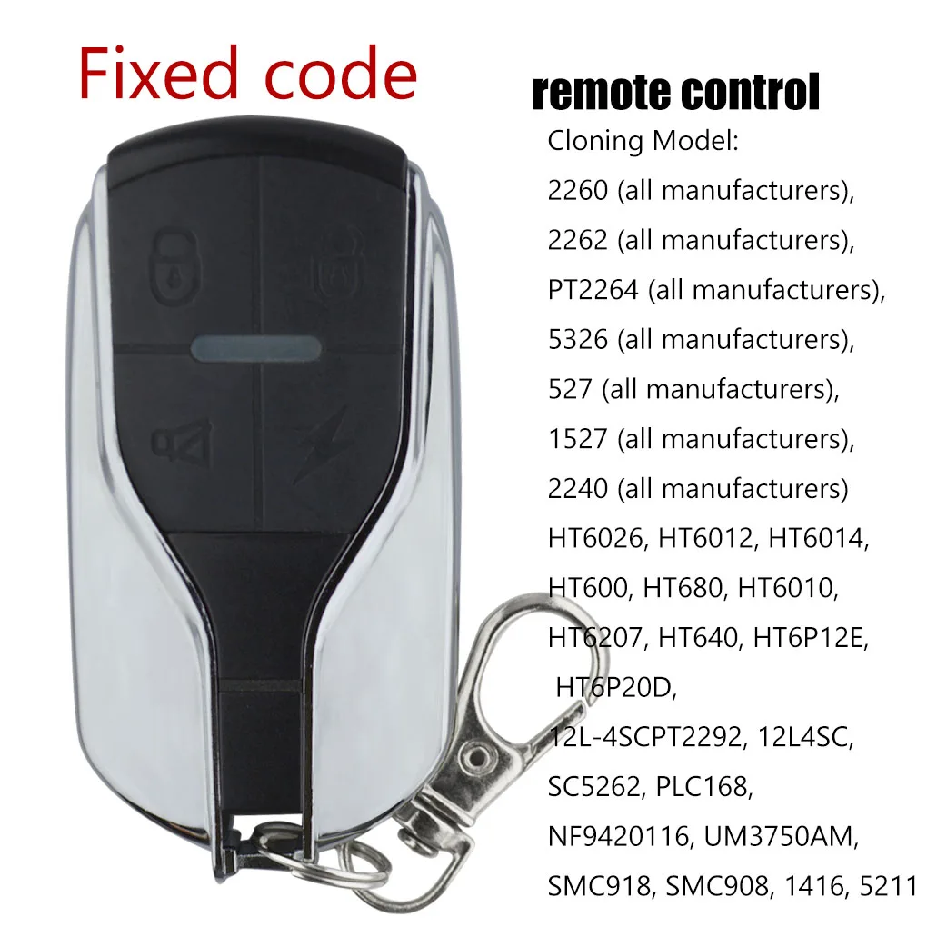 Copy the remote control, learn code 433,92 MHZ electric garage door remote control, rolling shutter door controller