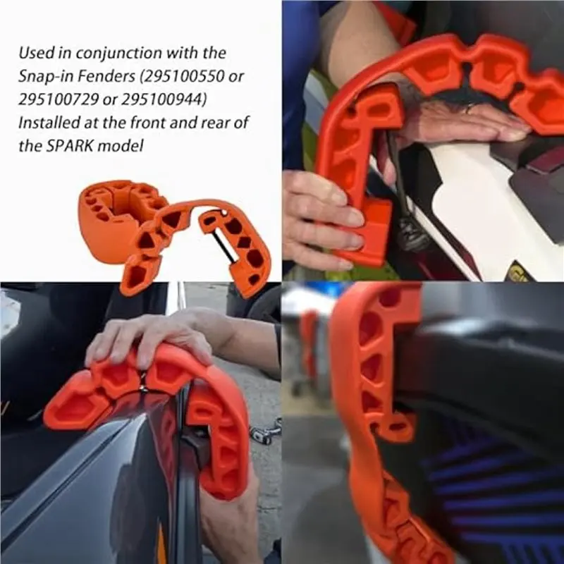 10Pcs Snap In Bumpers/Fenders Fits For Sea-Doo 295100418 Tear Resistant Material Jet Ski Bumpers
