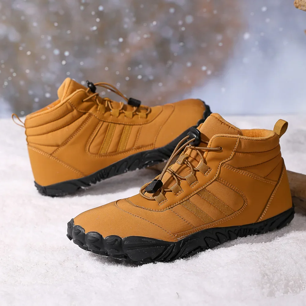 2023 Winter Booties Men Snow BareFoot Casual Shoes Outdoor Work Shoes Ladies Warm Fur Men Ankle Shoes Male Snow Boots Big Size