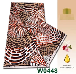 2022 New Grand Golden African Wax Glitter Glam Fabric Ankara Batik Material Good Quality Pagne 6 Yards For Sewing Wedding Dress
