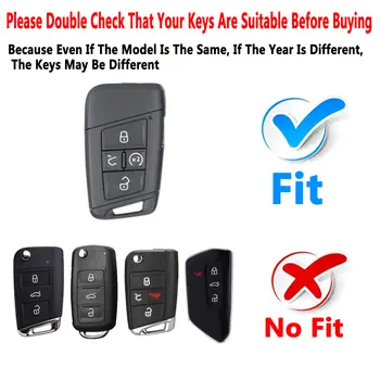 適用於大眾 Atlas Arteon Golf Jetta Passat Tiguan Taos 和Satda Kodiaq Superb 的鑰匙圈保護套 10 最佳銷售 福斯高爾夫 - №5