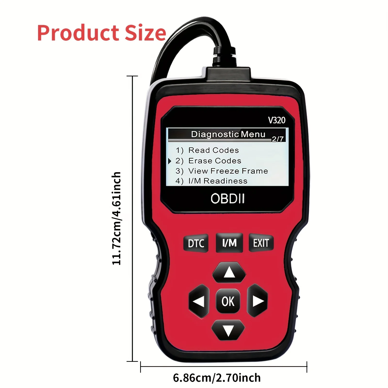 2026 New Obd2 Scanner - Handheld Car Diagnostic Tool, Supports Code Reading/Erase, Real-Time Data Stream, Engine Light Check