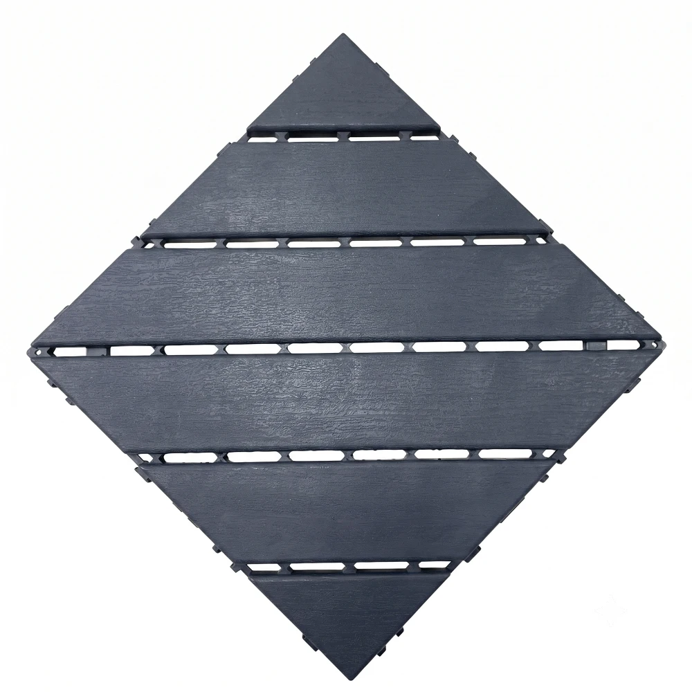 44 Pack 12"x12" Plastic Interlocking Deck Tiles, Waterproof Non-Slip Outdoor Patio Flooring, All Weather Drainable Snap Together Decking Tiles for Poolside Porch Garden Backyard view 8
