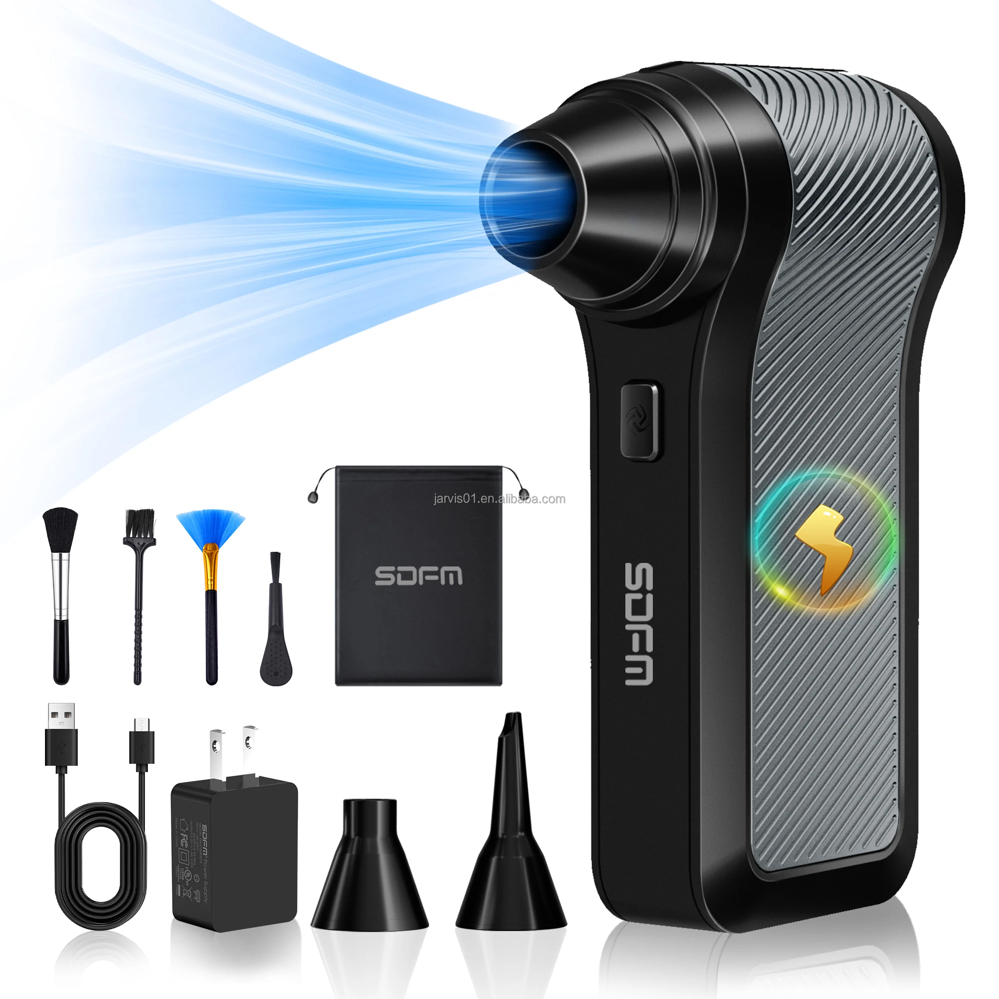 SDFM Handheld Powerful Blower Portable Turbo Fan Electric Air Duster Multifunction Dryer Cleaning Tool