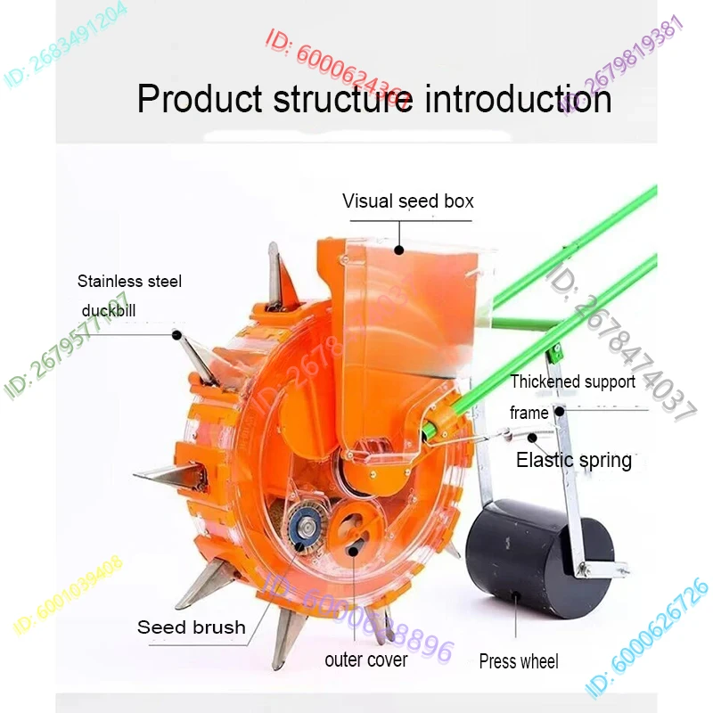 

Agriculture Peanut Corn Soybeansorghum Cotton Multifunctional Precision Planter SowingHand-Push Seeder