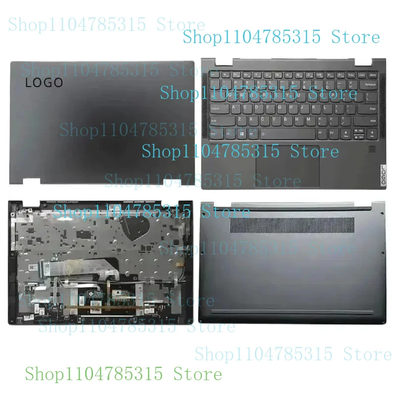 

New Original for Lenovo Notebook Yoga C640-13 IML Laptop LCD Back Cover Front Bezel Upper Palmrest Bottom Base Case Keyboar