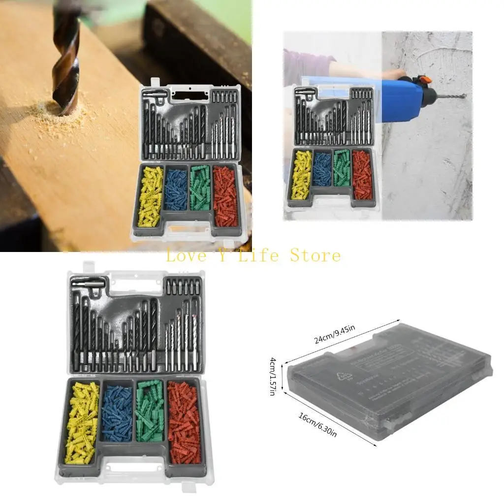

L74C 300x 4-10mm 3 Pointed Woodworking Drill Bit 2-10mm Twist Drill Bits Set for Home