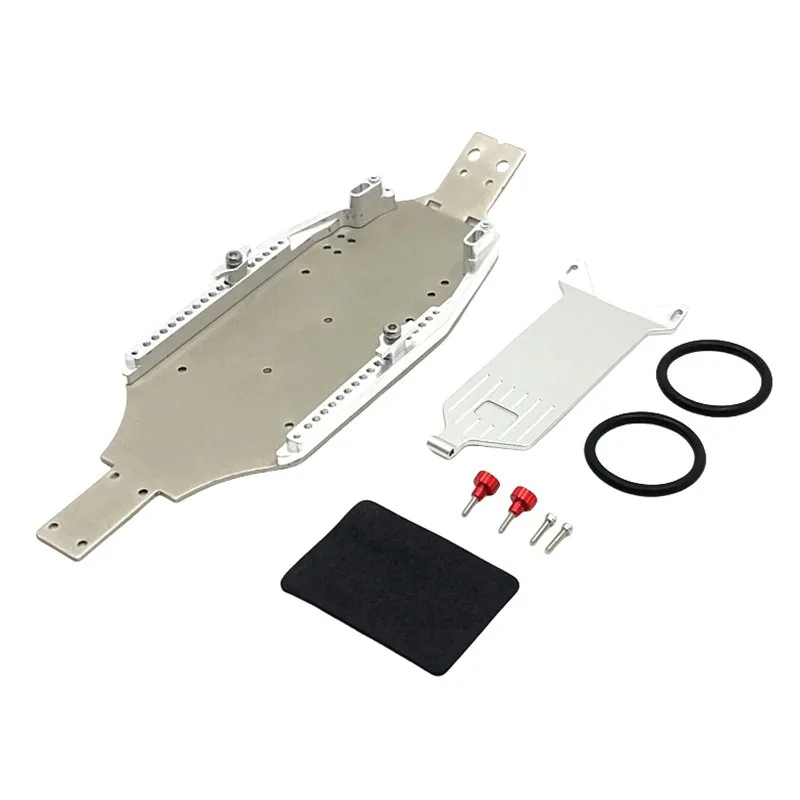 Chassi de metal para modelo de emulação 1/24, atualização e modificação de carro de controle remoto de escalada, acessórios de brinquedo da moda