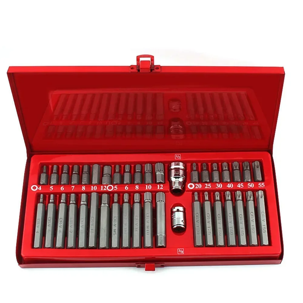 40pcs High Quality Star Batch Set Hexagon Wrench Auto Repair Tool Spline Plum-blossom Screwdriver Combinationset Hex Tools Torx