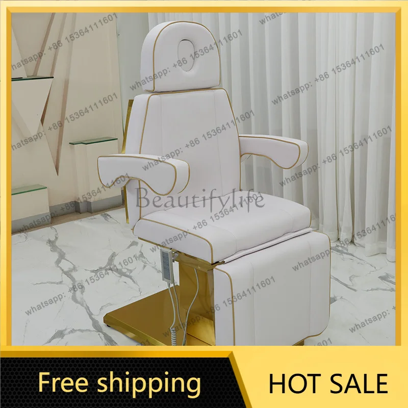 Factory Direct Sales Electric Beauty Bed Multifunctional Beauty Tattoo Chaise Lounge Lifting Bed