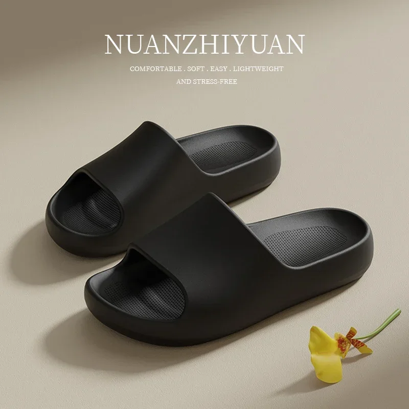 

Men Anti-slip Summer EVA House Slippers Women Lightweight Cozy Bathroom Sandals Couple Unisex Indoor Outdoor Soft Home Shoes