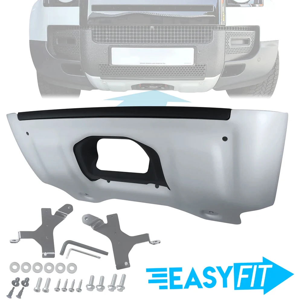 Front Aluminium Bumper Under Guard For Land Rover Defender 90 110 2020-2024 Front bumper version that does not require disassemb