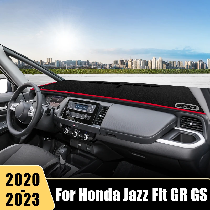 

For Honda Fit Jazz GR GS 2020 2021 2022 2023 Car Dashboard Cover Mat Anti-UV Non-Slip Pad Instrument Panel Carpets Accessories