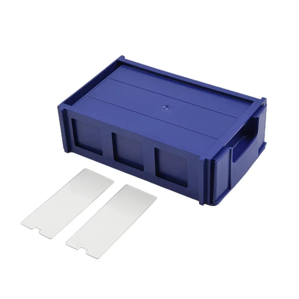 Container Storage Box Hardware Hardware Parts PE Plastic Stackable Storage Boxes 140*85*40mm Blue Component Screws Crafts