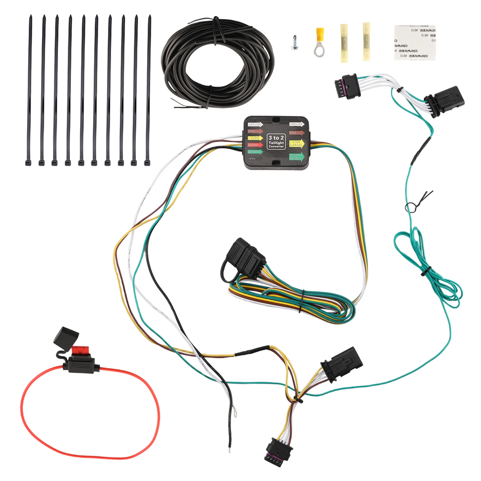 

Trailer Wiring Harness Connector for Jeep Renegade 2015-2022 56274 4-Way Plug