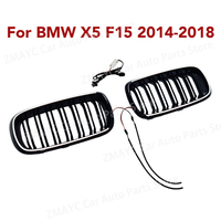 LED luminous Racing Grills For BMW X5 F15 2014-2018 xDrive 30i 35d 40i M50i Front Radiator Kidney Bumper