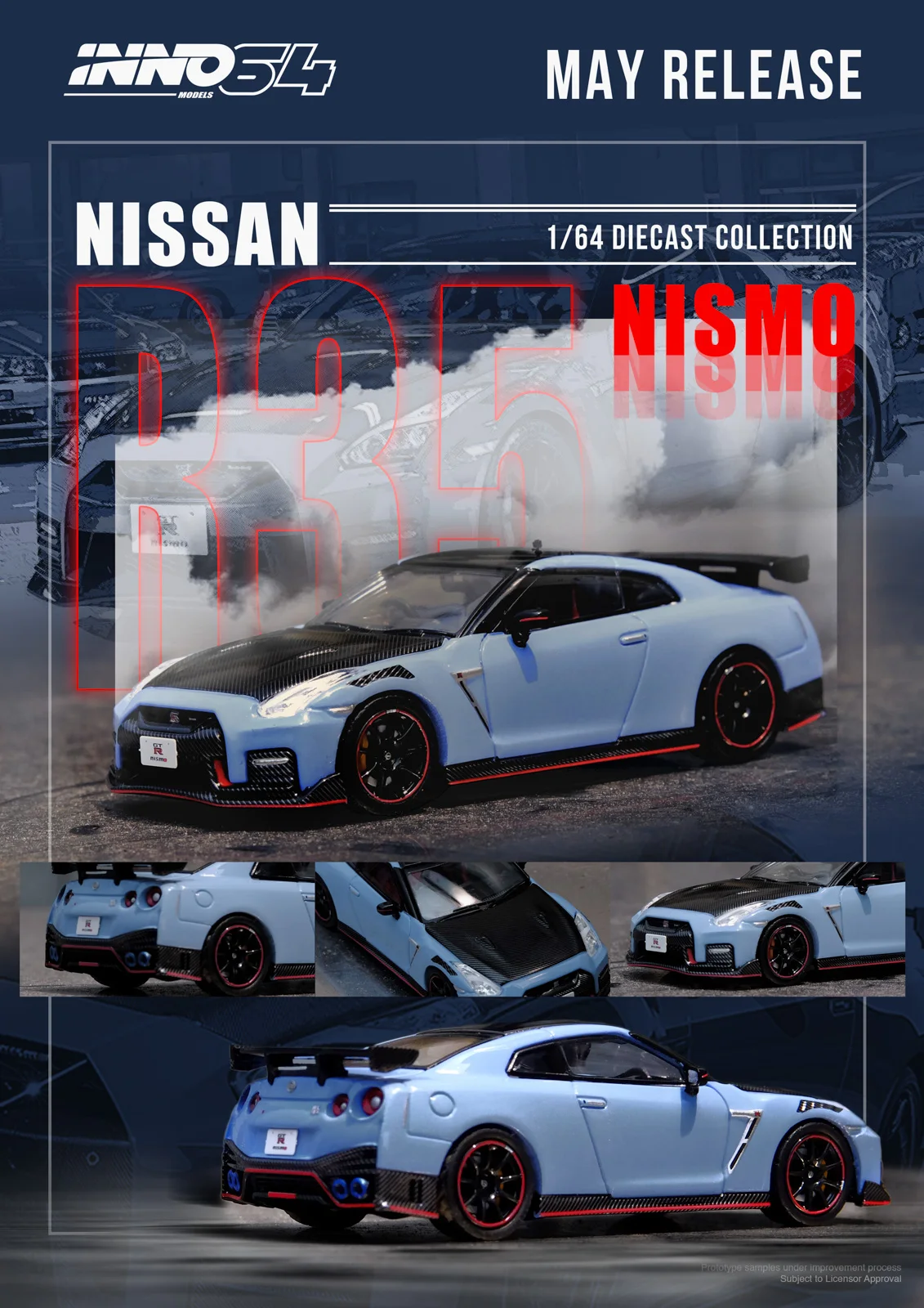 INNO 1:64 (R35) NISMO édition spéciale 2022 Diecast modèle de voiture