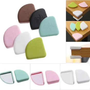 소프트 실리콘 아기 안전 코너 보호대, 테이블 책상 코너 가드, 어린이 안전 에지 가드, 아기 어린이 보호, 1/4 개 