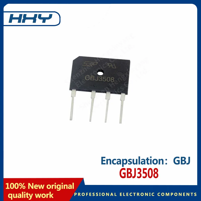 Diode de pont redresseur, paquet GBJ3508 35A 800V GBJ, 10 pièces