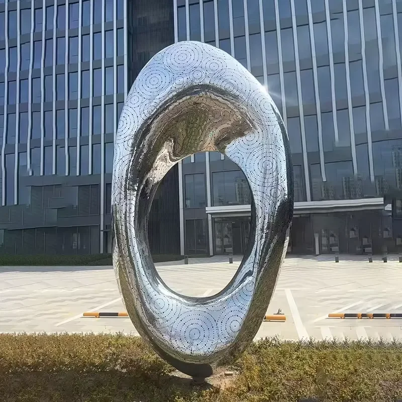 for Outdoor Abstract Art Design Stainless Steel Sculpture for Gardens Park Landscapes Home Decoration and Other Metal Crafts