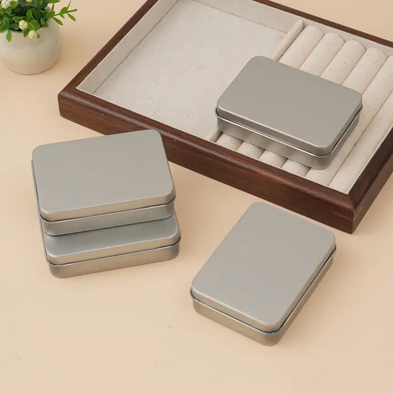 Tragbare Schmuckschatulle aus Blech für Ringe, Ohrringe, Halsketten, Mini-Metallbehälter für verschiedene Zwecke – Detail 1