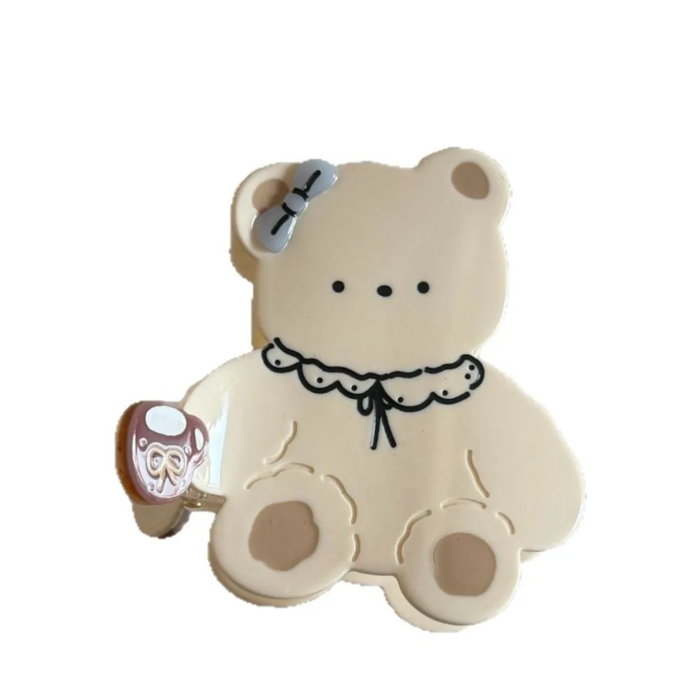 

Lovely Kawaii Cartoon Bear Shark Clip Bow Brown Acetic Acid Hair Claw Headdress Hair Accessories Hair Clip Girls