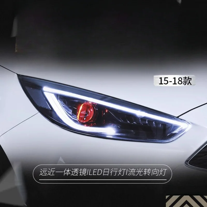 

Suitable for Focus 15 New Headlight Assembly Modification LED Lens Xenon Lamp Flowing Turn Signal Daytime Running Light