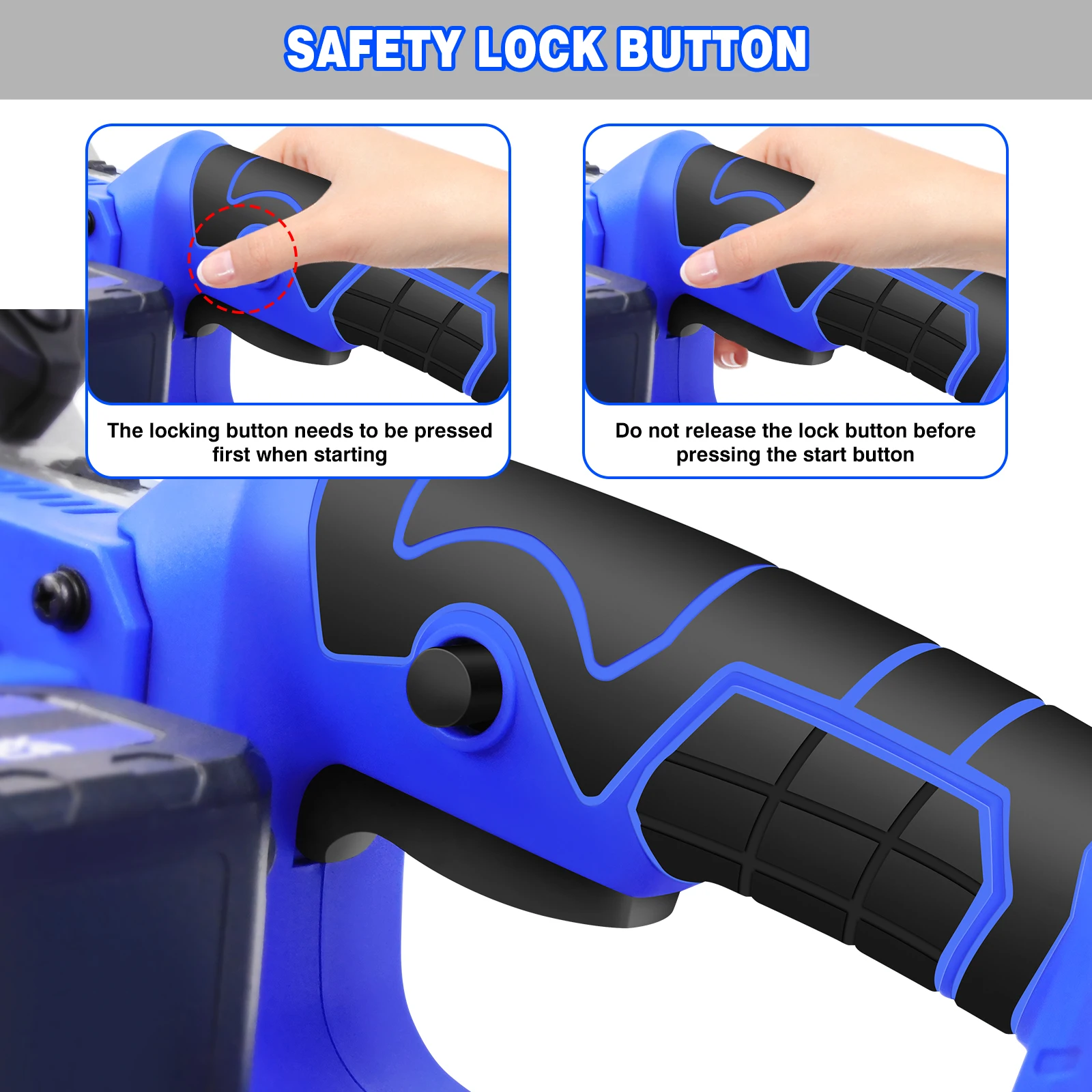 منشار لاسلكي 16 بوصة يعمل بالبطارية، محرك بدون فرشاة محمول 2000 وات، بطاريتين قطع سريع 13 متر/الثانية، مقاوم للصدمات، البستنة بنفسك