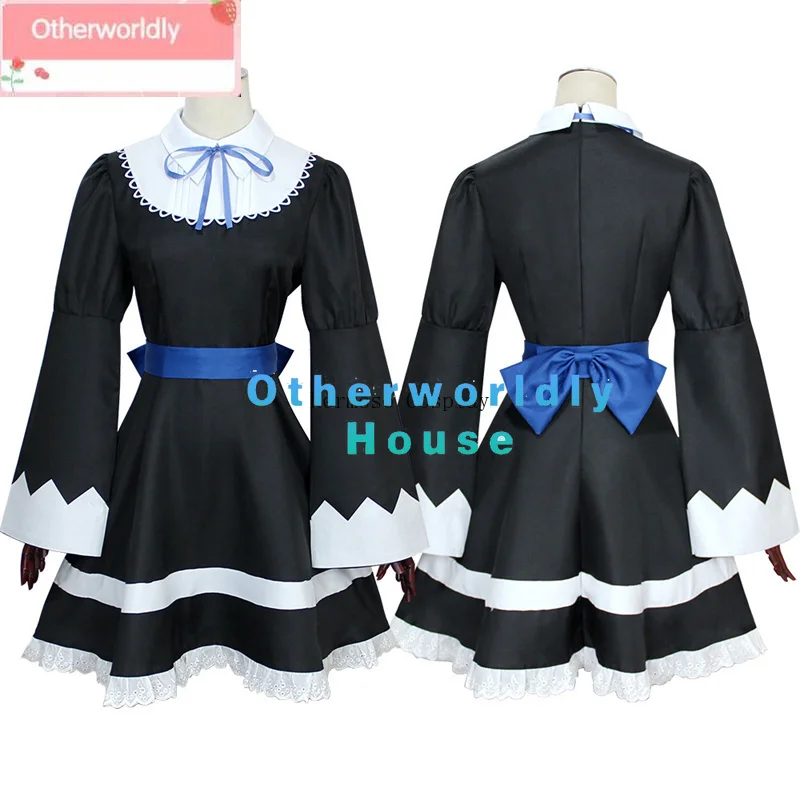 Pantis y medias de Anime con cinturón para mujer, disfraz de sirvienta de Cosplay, vestido de Lolita, uniforme de fiesta de Halloween, regalos de cumpleaños