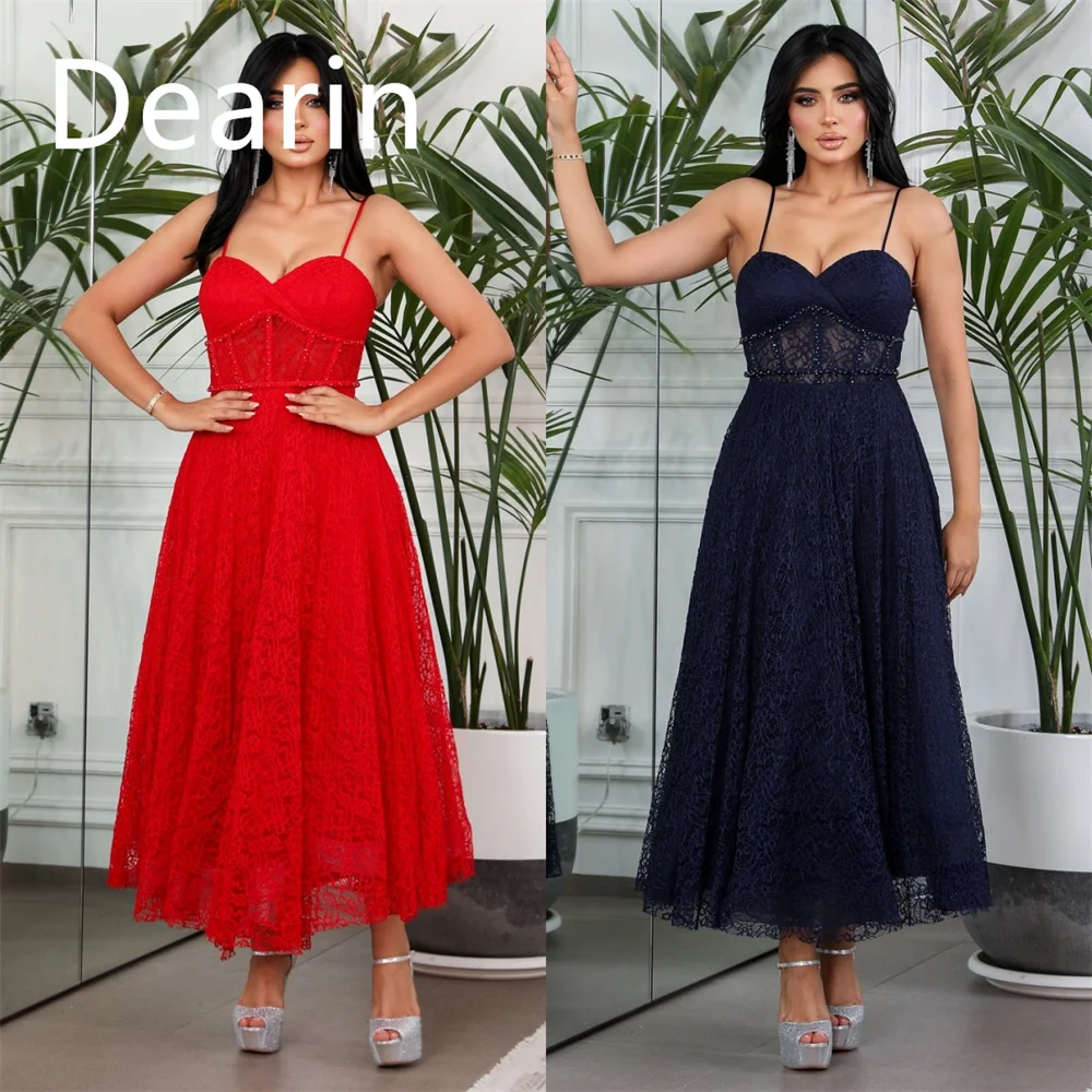 

Customized Formal Gown Prom Evening Dress Dearin One Shoulder A-line Ankle Length Skirts Draped Bespoke Occasion Dresses Women