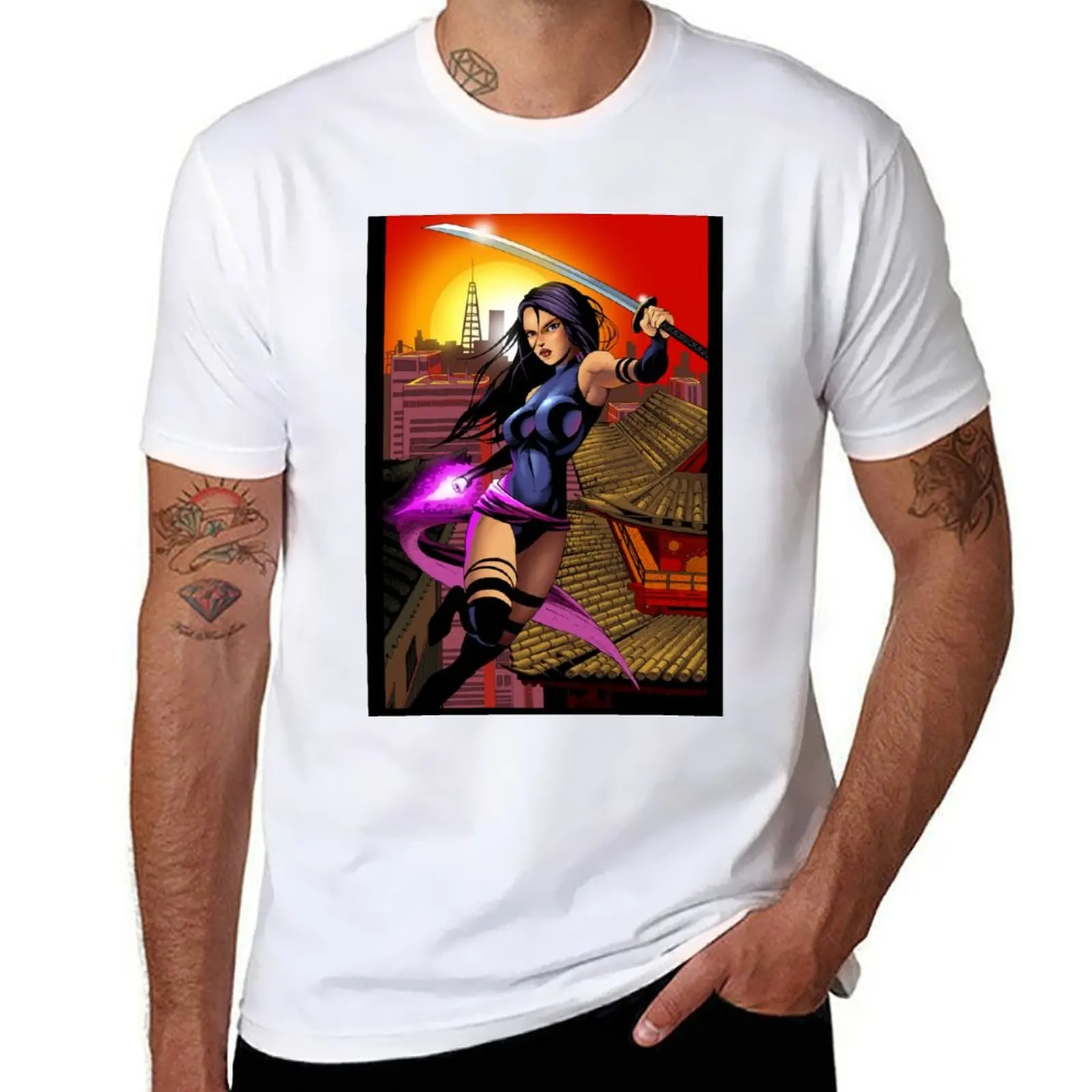 

Psylocke T-Shirt t shirts for man pack cotton man tshirt T-Shirt