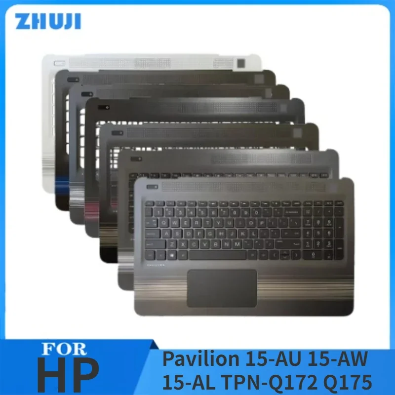 

Новинка, Оригинальный чехол для HP Pavilion 15-AU 15-AW 15-AL TPN-Q172 Q175, подставка для рук, верхняя крышка для телефона с сенсорной панелью клавиатуры 856026-001