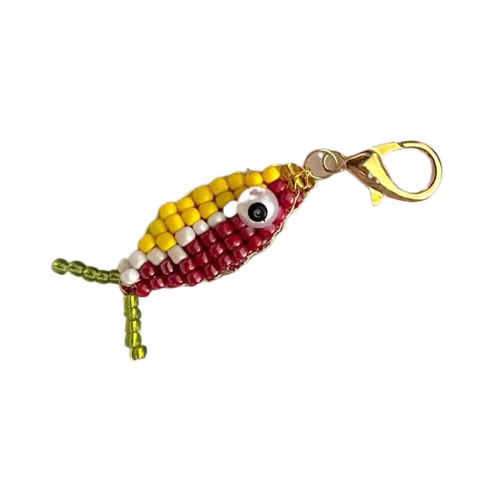 

DIY Necklace Beaded Small Fish Pendant Key Chain Contrasting Mobile Phone Pendant Cartoon Fashion Backpack Charms Women