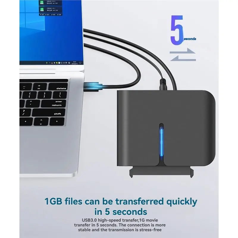 A13E-SATA III USB 3.0 To SATA Cable Hard Drive Converter External HDD SSD Support 2.5" 3.5" Disk