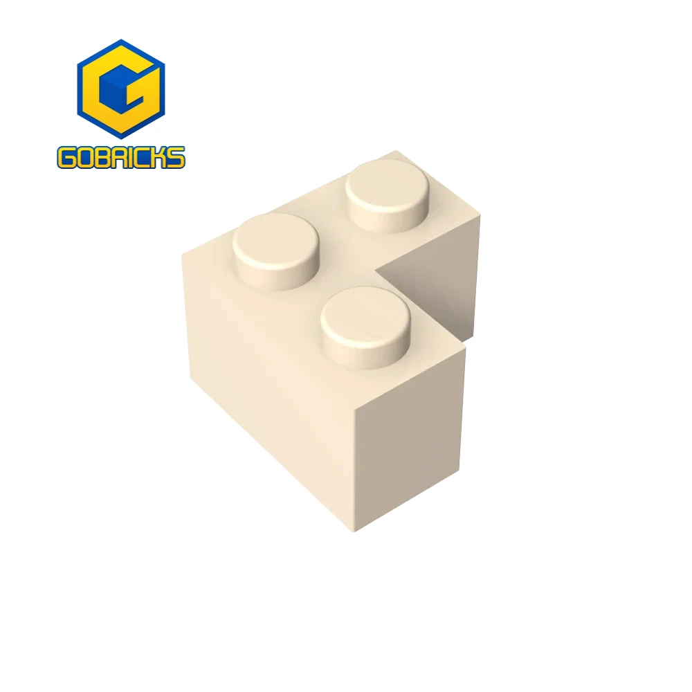 Bagian blok GDS-572 Gobricks 1 buah 2X2 bata kompatibel dengan rakitan anak-anak mainan konstruksi Puzzle