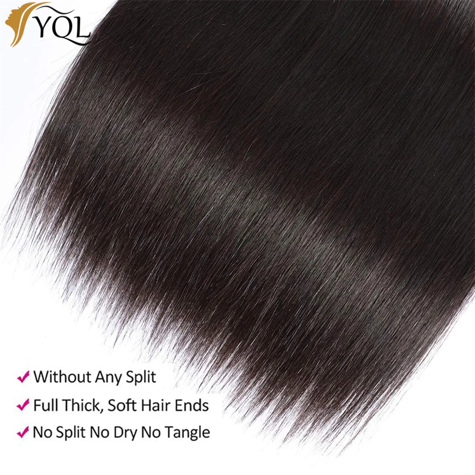 Brazilian Remy Bone Straight Hair Bundles, Weave Bundles, extensões de cabelo humano, cor natural, 8-30"