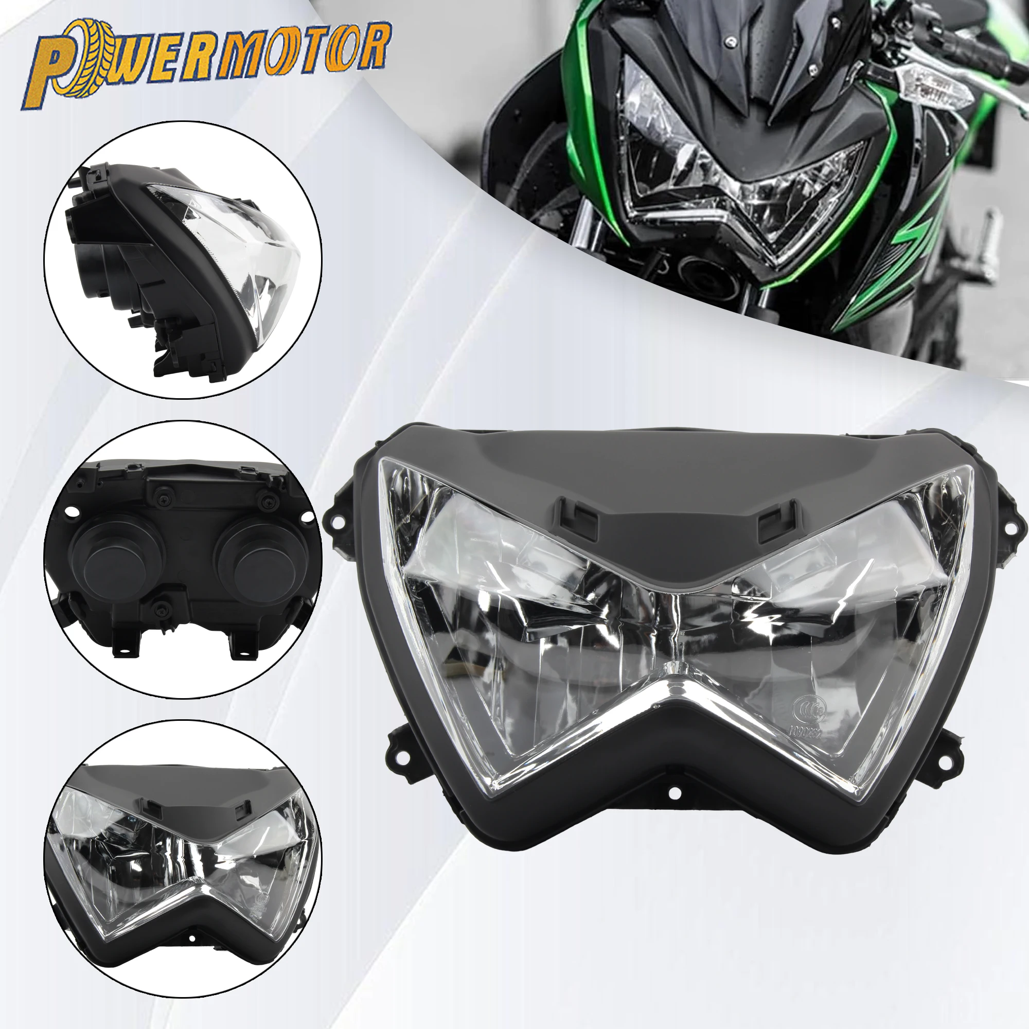 

For Kawasaki Motorcycle LED Headlight Z800 Z250 Z 800 Z 250 2013 to 2017 Supermoto Motorbike Headlamp Fairing Modification Parts