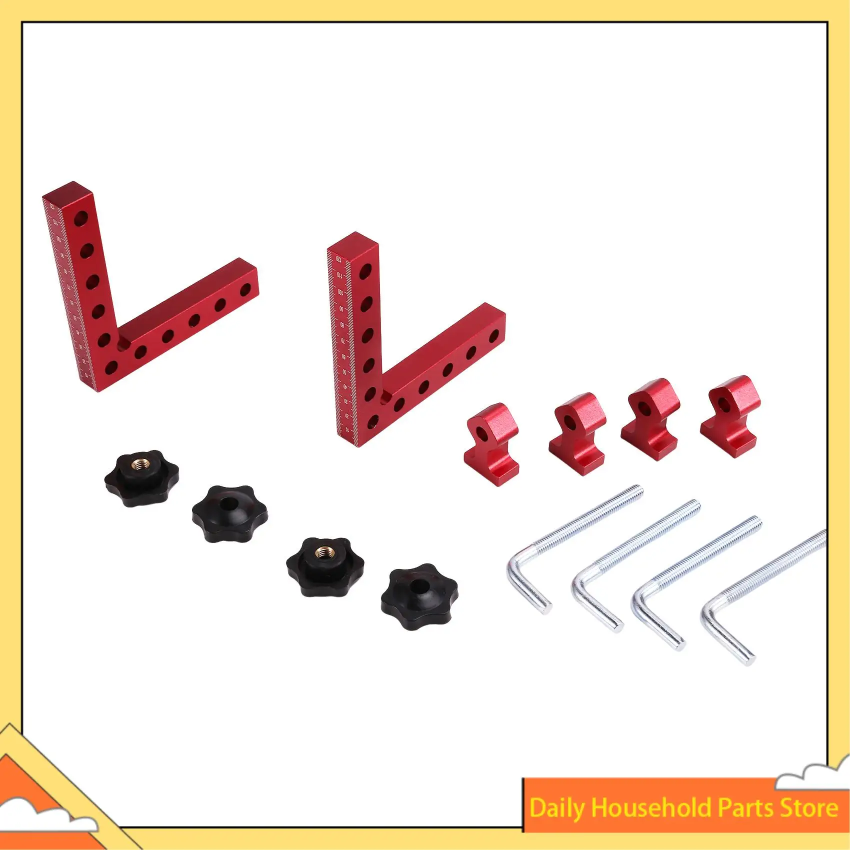 120Mm Right Angle Fixing Clip 90 Degree L-Shaped Auxiliary Fixture Positioning Panel Fixing Woodworking Clamping Tool HOT!